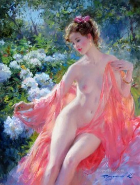 Impressionist Nude Painting - Pretty Lady KR 031 Impressionist nude